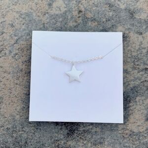 Stainless Steel Dainty Silver Star Necklace